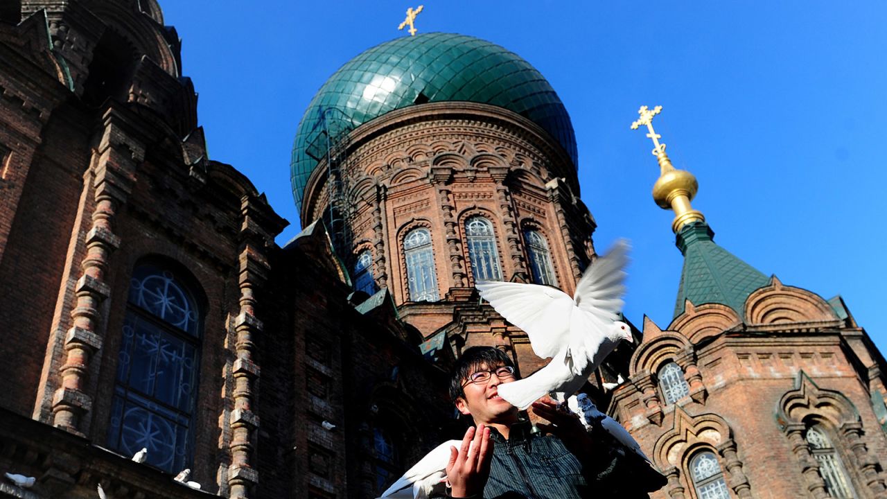 <strong>Saint Sophia Cathedral, Harbin, Heilongjiang: </strong>This 54-meter-tall neo-Byzantine structure was built by Russian expats in China's most Russian-accented city in the early 20th century. It's now a state-run museum after being used as a warehouse by the Communist Party.
