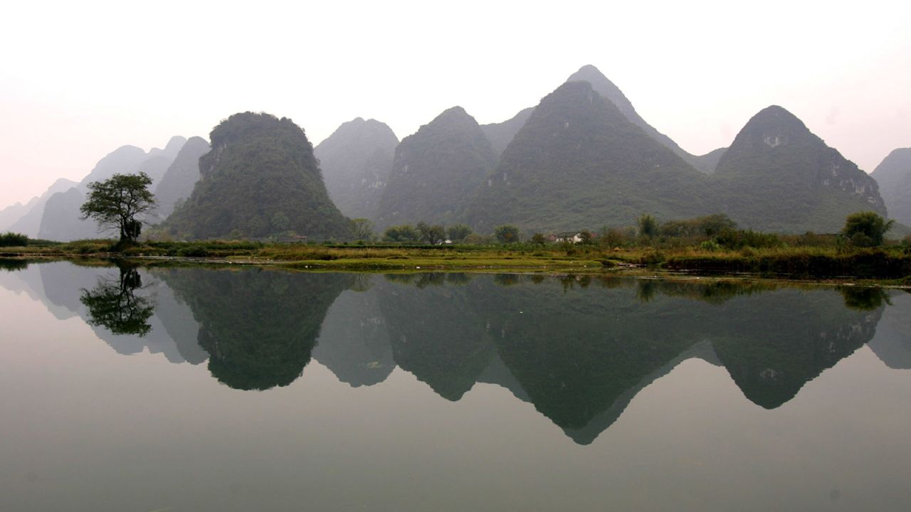 <strong>Yangshuo, Guangxi: </strong>A bamboo boat cruise might be the best way to see Yangshuo, the riverside town most famous for its karst hills and traditional fishing-village lifestyle.