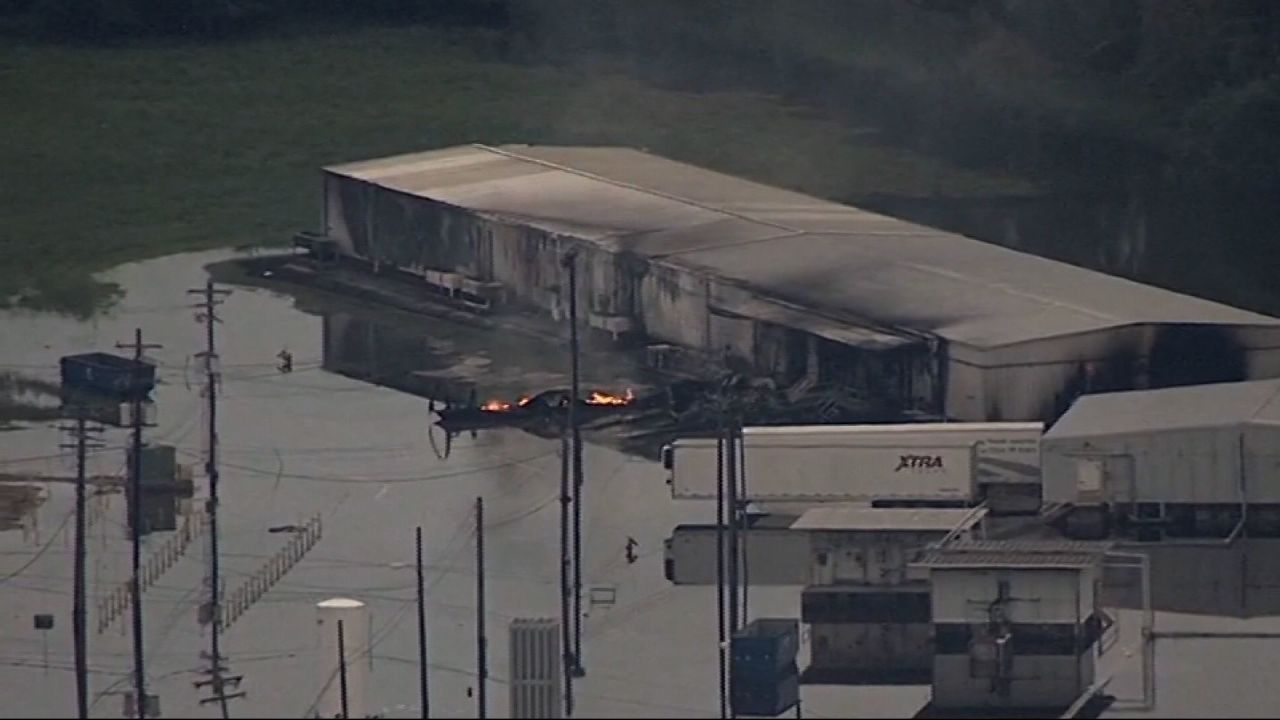 Overheated organic peroxides caused blasts at a chemical plant in Crosby.