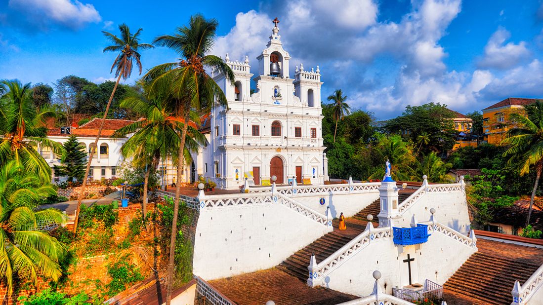<strong>Panjim Church: </strong>Spend an afternoon in Panjim, also called Panaji, to explore the state capital's Portuguese history.