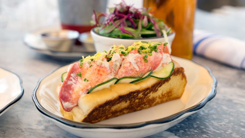 <strong>Lobster Roll:</strong> This summertime fan favorite dish is done best at Grand Banks.