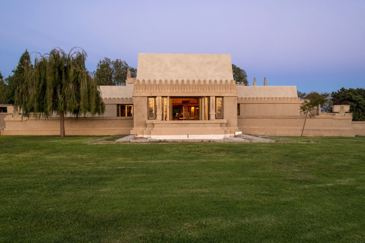 Designed by Frank Lloyd Wright, Hollyhock House was built between 1919 and 1921. It was Wright's first project in Los Angeles.