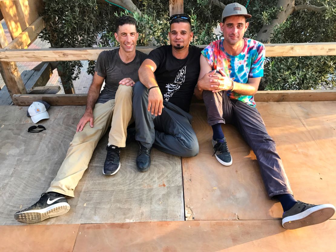 From left, SkateQilya founders Adam Abel, Mohammed Othman and Kenny Reed.