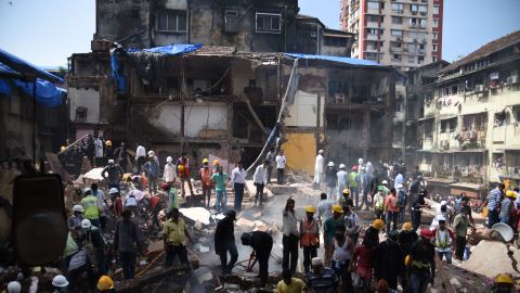 The collapsed building in Mumbai's Bhendi Bazar neighborhood had been deemed unsafe in 2013.