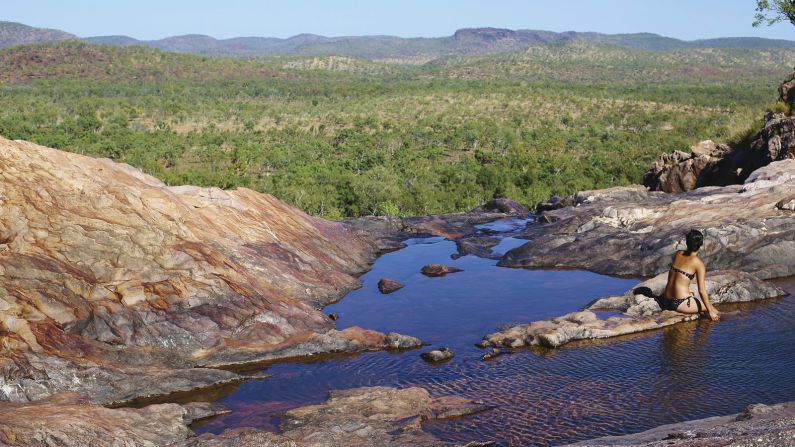 <strong>Gunlom Falls: </strong>Among the highlights of the footage is this plunge pool at Gunlom Falls.