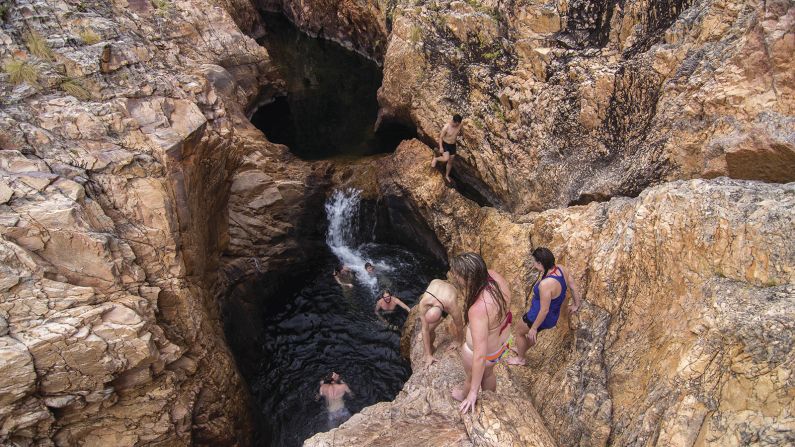 <strong>Barramundi Gorge: </strong>There are plenty of natural pools around the park, including this beauty -- Barramundi Gorge in Maguk. 