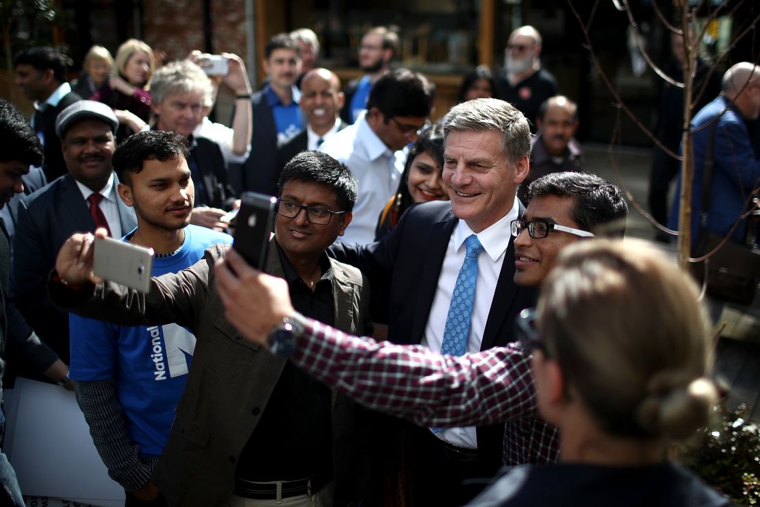 Incumbent Prime Minister Bill English is seeking a fourth-term for his National Party. 