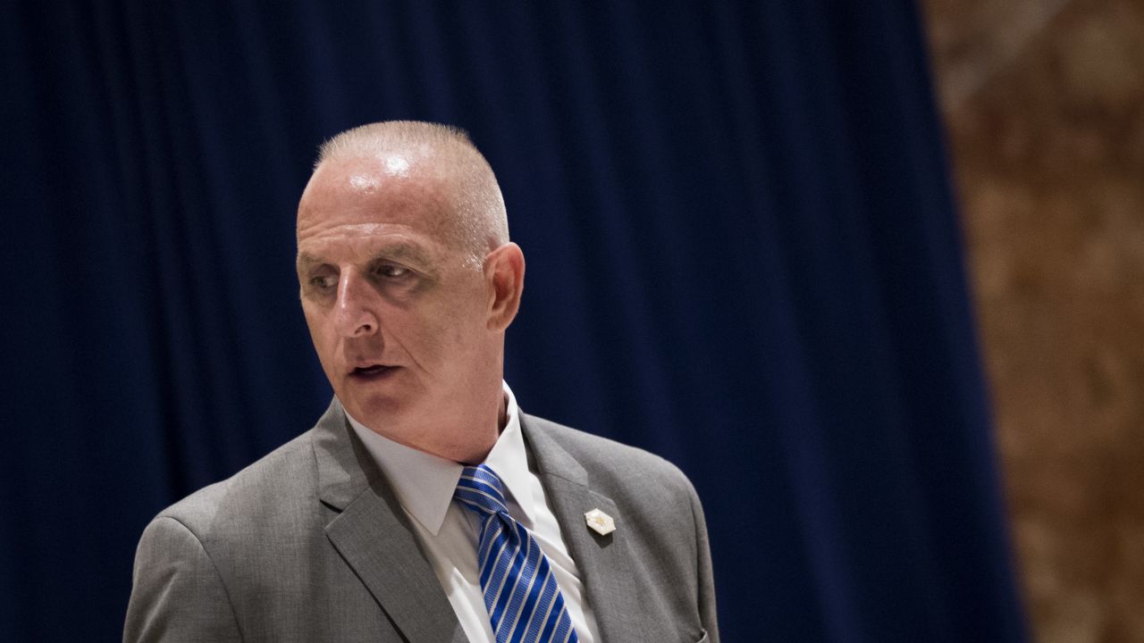 NEW YORK, NY - AUGUST 15: Keith Schiller, director of Oval Office operations, walks through the lobby at Trump Tower, August 15, 2017 in New York City.