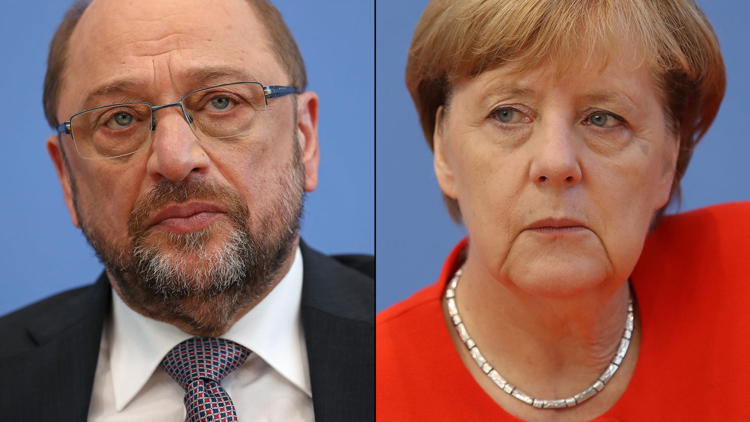 Martin Schulz of the Social Democratic Party will be trying to set a distinct agenda from the Christian Democratic Union's Angela Merkel. 