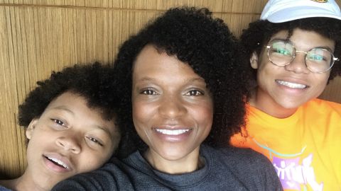 LaQuishe Wright and her two sons.