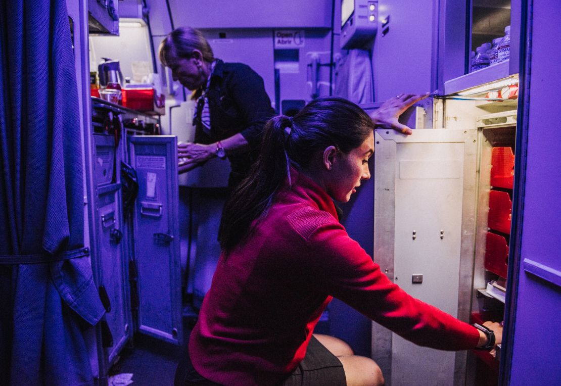 Choma captures behind the scenes at Virgin America.