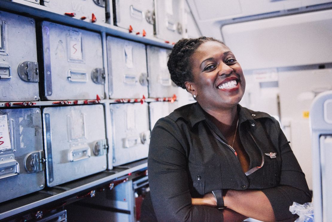 Being an air steward involves being able to put on a smile during a crisis.