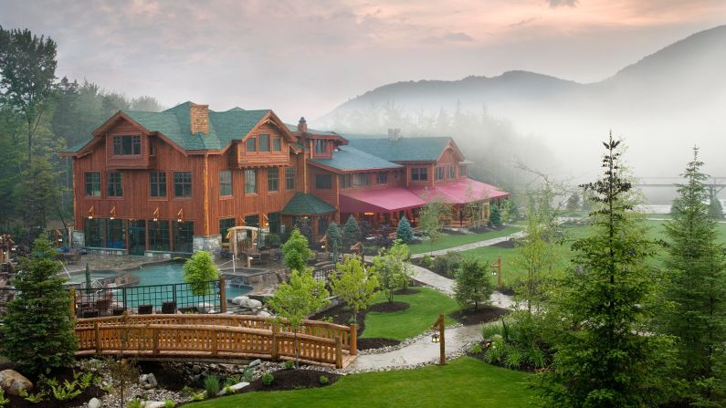 <strong>Whiteface Lodge,</strong> <strong>Lake Placid, New York</strong>: Families flock to the lodge, built in 2005 but evoking the family-style resorts of the early 20th century. The resort offers a movie theater, bowling alley and ice cream parlor. 