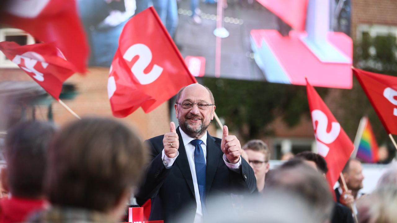 Chancellor candidate Martin Schulz has been holding rallies around the country.
