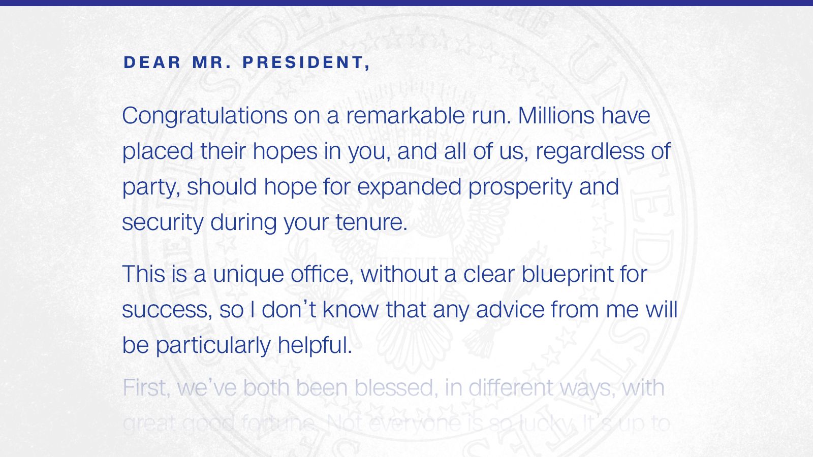 Letter From The President 2023