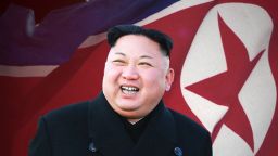 North Korea Kim flag tease
