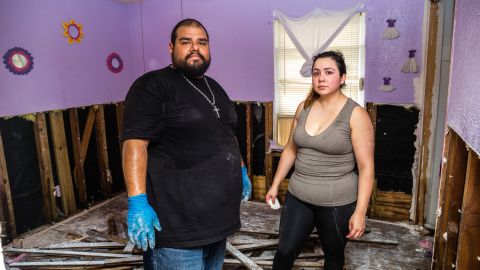 Jose Rodriguez and Veronica Mendoza had to tell their daughter her room was destroyed.
