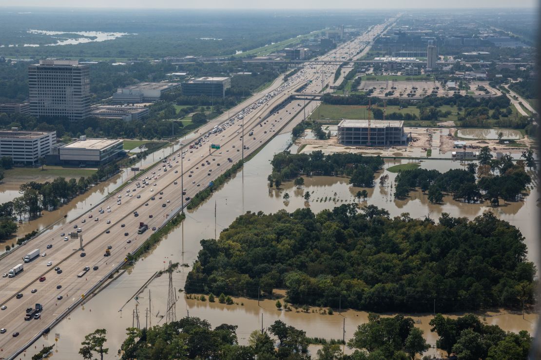 path of Harvey Houston roads