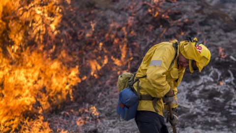 Firefighters have been battling the blaze since last week.