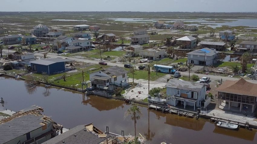 Holiday Beach, Texas suffered heavy destruction after Hurricane Harvey barreled through.