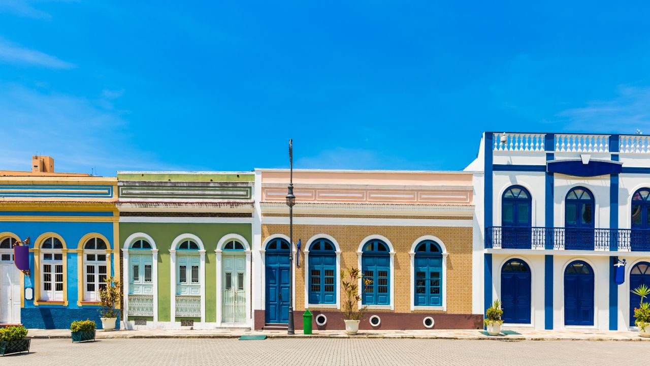 <strong>Color everywhere:</strong> At the turn of the 20th century, Manaus was the center of a lucrative global trade in rubber, and many buildings date from that era.