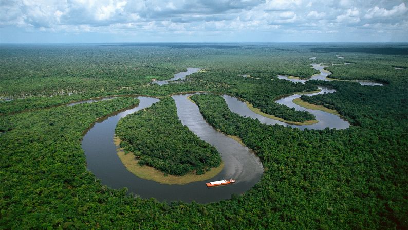 <strong>The view from above: </strong>The easiest way to access Manaus, which only has one road going in or out, is by air. 