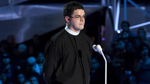 Robert Wright Lee IV speaks during the 2017 MTV Video Music Awards on August 27.
