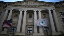 WASHINGTON, DC:  A view of the U.S. Environmental Protection Agency (EPA) headquarters on March 16, 2017 in Washington, DC. U.S. President Donald Trump's proposed budget for 2018 seeks to cut the EPA's budget by 31 percent from $8.1 billion to $5.7 billion. (Justin Sullivan/Getty Images)