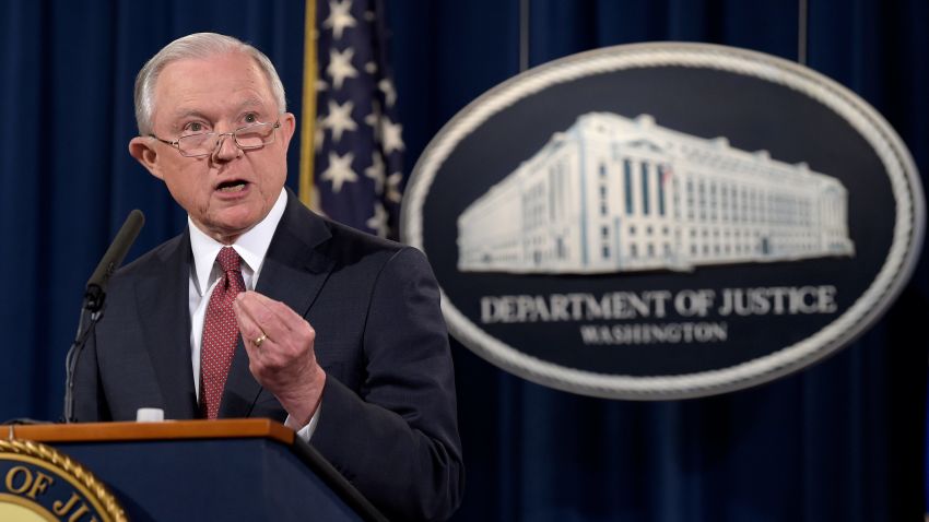 Attorney General Jeff Sessions speaks during a news conference at the Justice Department in Washington, Tuesday, Sept. 5, 2017, on President Barack Obama's Deferred Action for Childhood Arrivals, or DACA program, which has provided nearly 800,000 young immigrants a reprieve from deportation and the ability to work legally in the United States. (AP Photo/Susan Walsh)