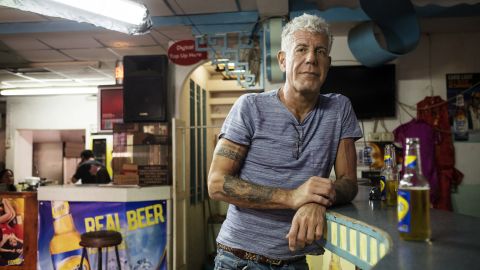 Anthony Bourdain on January 4, 2017, in Port of Spain, Trinidad
