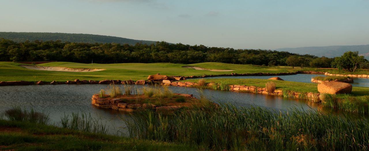 South Africa Retief Goosen designed the 18th hole.
