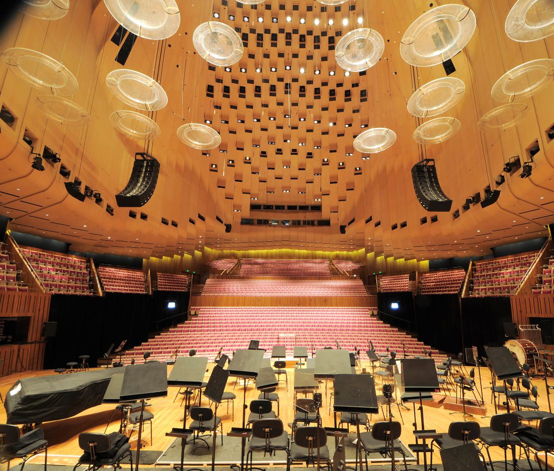 Inside the Sydney Opera House.