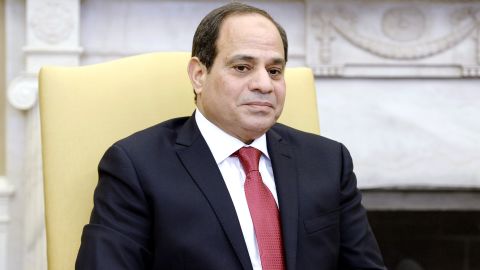 Egyptian President Abdel Fattah el-Sisi, pictured at the White House on April 3, 2017, came to power in a 2013 military coup.
