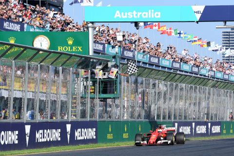 The German took the checkered flag at the season opener in Melbourne leaving Hamilton and the Briton's new Mercedes teammate -- Valtteri Bottas -- trailing in his wake.<br /><br /><strong>Drivers' title race after round 1</strong> <br />Vettel 25 points<br />Hamilton 18 points<br />Bottas 15 points<br />