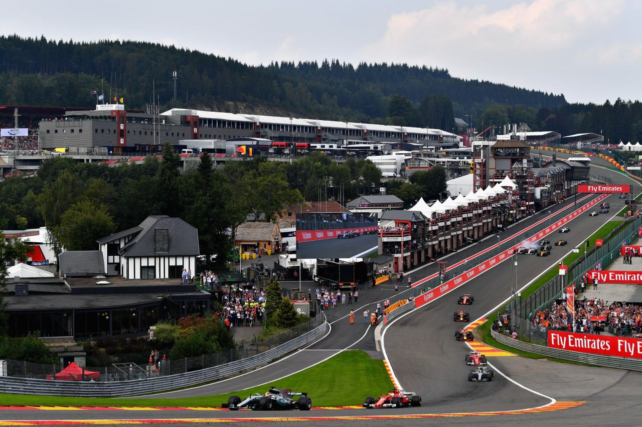 Hamilton equaled Michael Schumacher's all-time pole record of 68 at the Belgian Grand Prix and then fended off a challenge from Vettel in the final 10 laps to take the checkered flag and his third career victory at Spa Francorchamps.<br /><br /><strong>Drivers' title race after round 12</strong><br />Vettel 220 points<br />Hamilton 213 points<br />Bottas 179 points