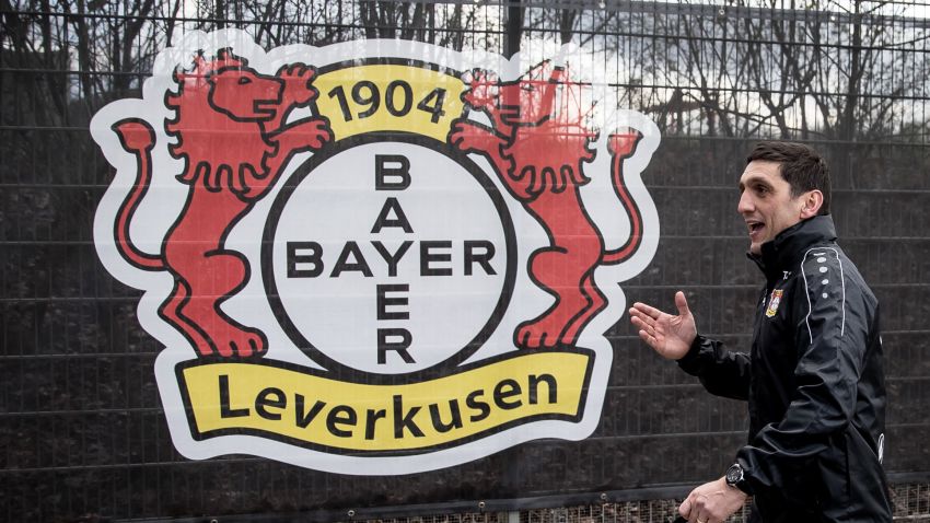 LEVERKUSEN, GERMANY - MARCH 06: Tayfun Korkut  the newly appointed head coach of Bayer Leverkusen leaves after the training on March 6, 2017 in Leverkusen, Germany. (Photo by Maja Hitij/Bongarts/Getty Images)