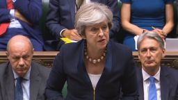 Prime Minister's Questions. Prime Minister Theresa May speaks during Prime Minister's Questions in the House of Commons, London. Picture date: Wednesday September 6, 2017. See PA story POLITICS PMQs May. Photo credit should read: PA Wire URN:32677363