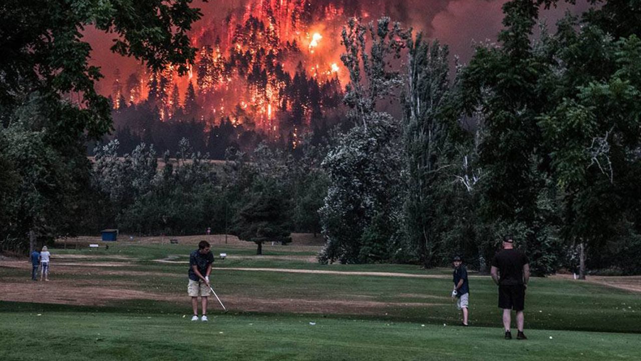 These golfers in Washington state give new meaning to the term "playing through."
