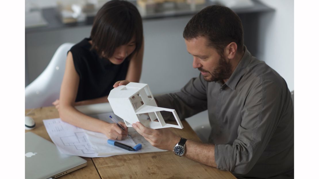 Architect Nicola Saladino at work.