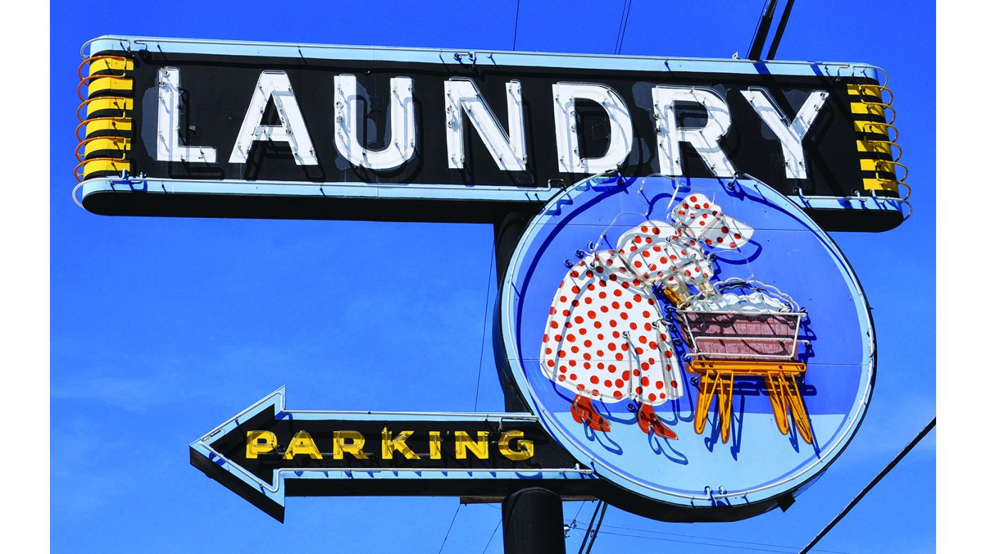 <strong>K's Coin Laundry sign, Yakima, Washington: </strong>If they can't stay in their original spot -- Seltzer says there are other solutions. "Certain cities are having little sign parks built," she says. "If a sign needs to be moved - where can it go, but still be outside for people to see it as a night tourist attraction?"