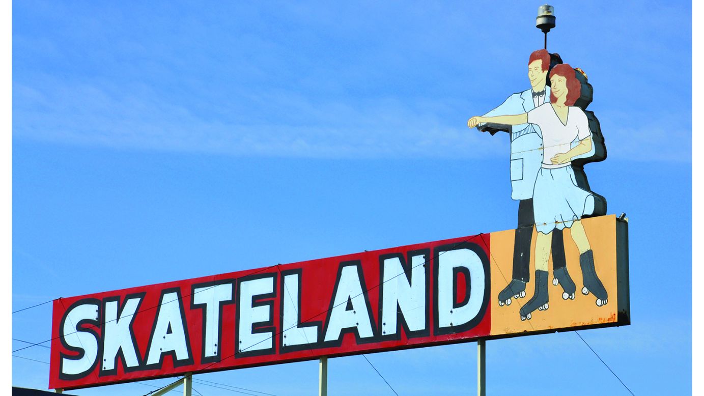 <strong>Skateland, Bakersfield, California</strong>: Seltzer encourages others to follow in her footsteps to admire America's signs.  "Some people just like driving around and discovering stuff," says Seltzer. 
