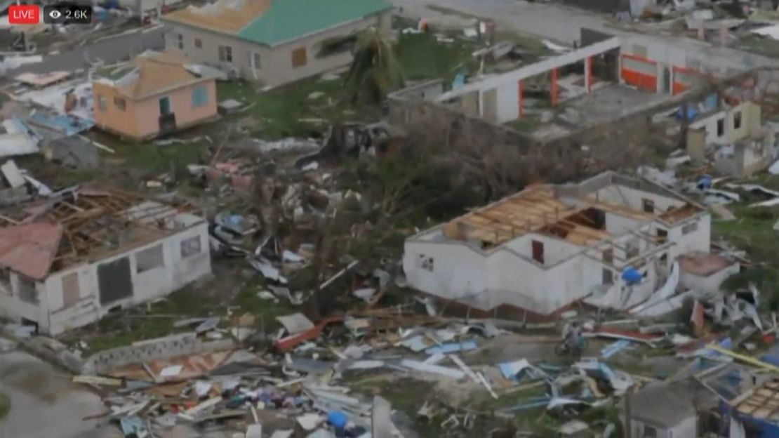 The Prime Minister of Antigua and Barbuda says 95% of the Barbuda's buildings are damaged.