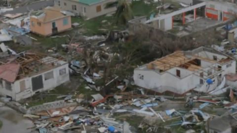 The Prime Minister of Antigua and Barbuda says 95% of the Barbuda's buildings are damaged.
