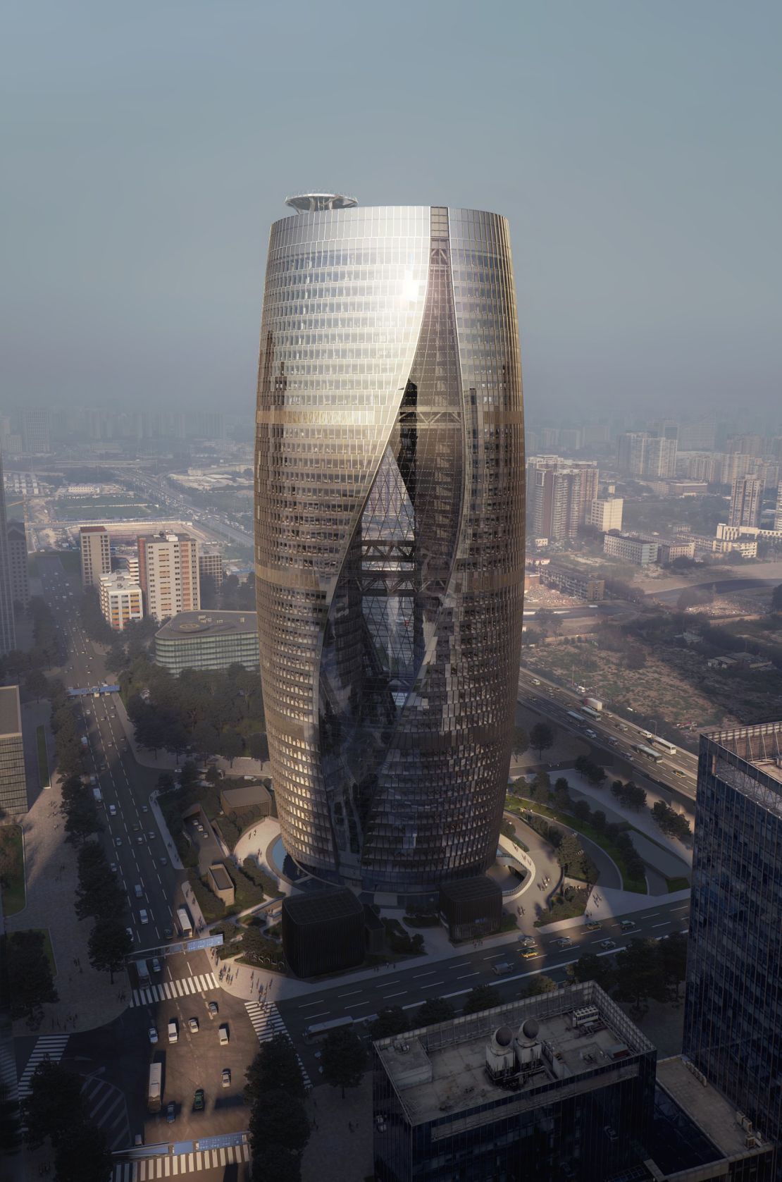 The Leeza SOHO by Zaha Hadid in Beijing.