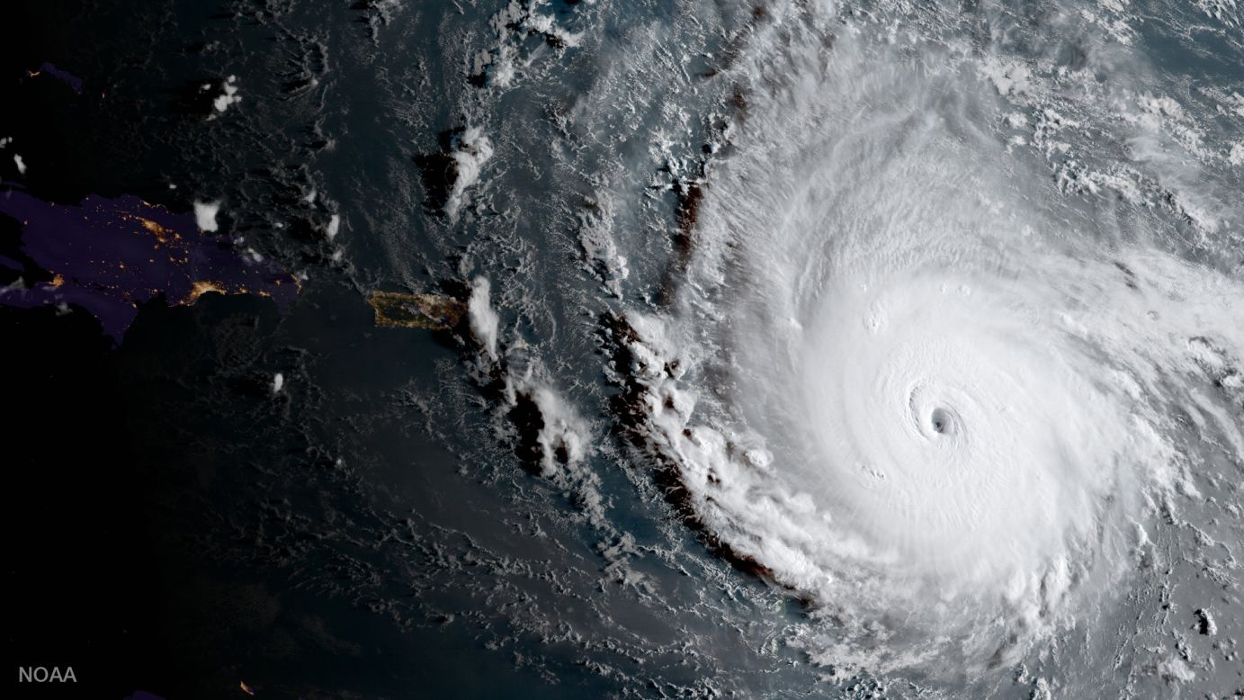 Hurricane Irma moves through the Caribbean in this satellite image released Tuesday, September 5, by the National Oceanic and Atmospheric Administration. Irma, a powerful Category 5 storm, <a href="http://www.cnn.com/2017/09/07/americas/gallery/hurricane-irma-caribbean/index.html" target="_blank">has devastated several islands</a> and is expected to hit the United States over the weekend. <a href="http://www.cnn.com/interactive/storm-tracker/" target="_blank">Track the storm</a>