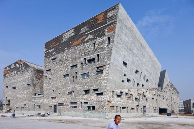 Completed in 2008, the Ningbo Museum was built from recycled materials, including debris from nearby towns and villages that had been destroyed to make way for modern developments. Scroll through Amateur Architecture Studio projects, <a href="index.php?page=&url=http%3A%2F%2Fiwan.com%2F" target="_blank" target="_blank">photographed by Iwan Baan</a>.