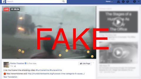 Fake FB post