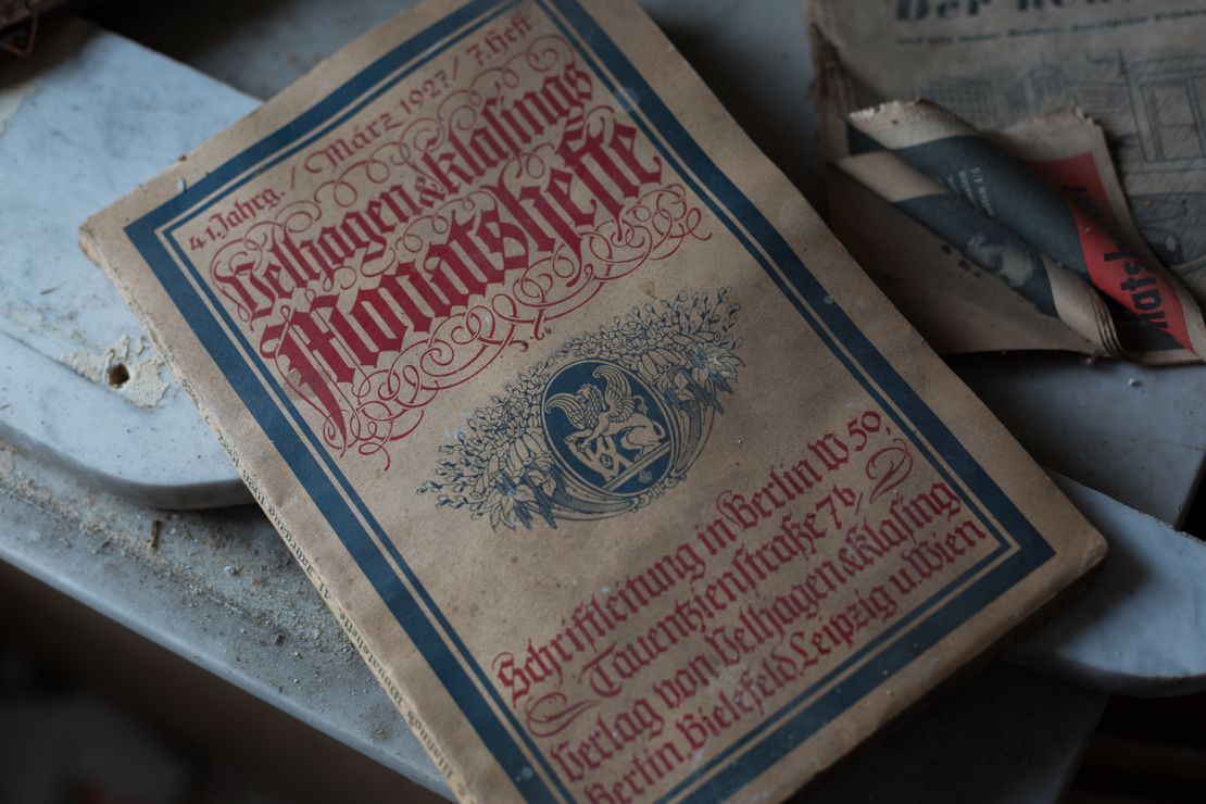 Fahey photographed this publication from March 1927 in an abandoned house full of old relics.