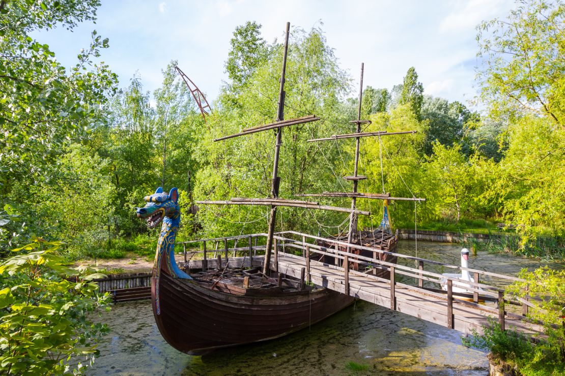 One of the leftover attractions in Spreepark, an East German theme park which closed in 2002.