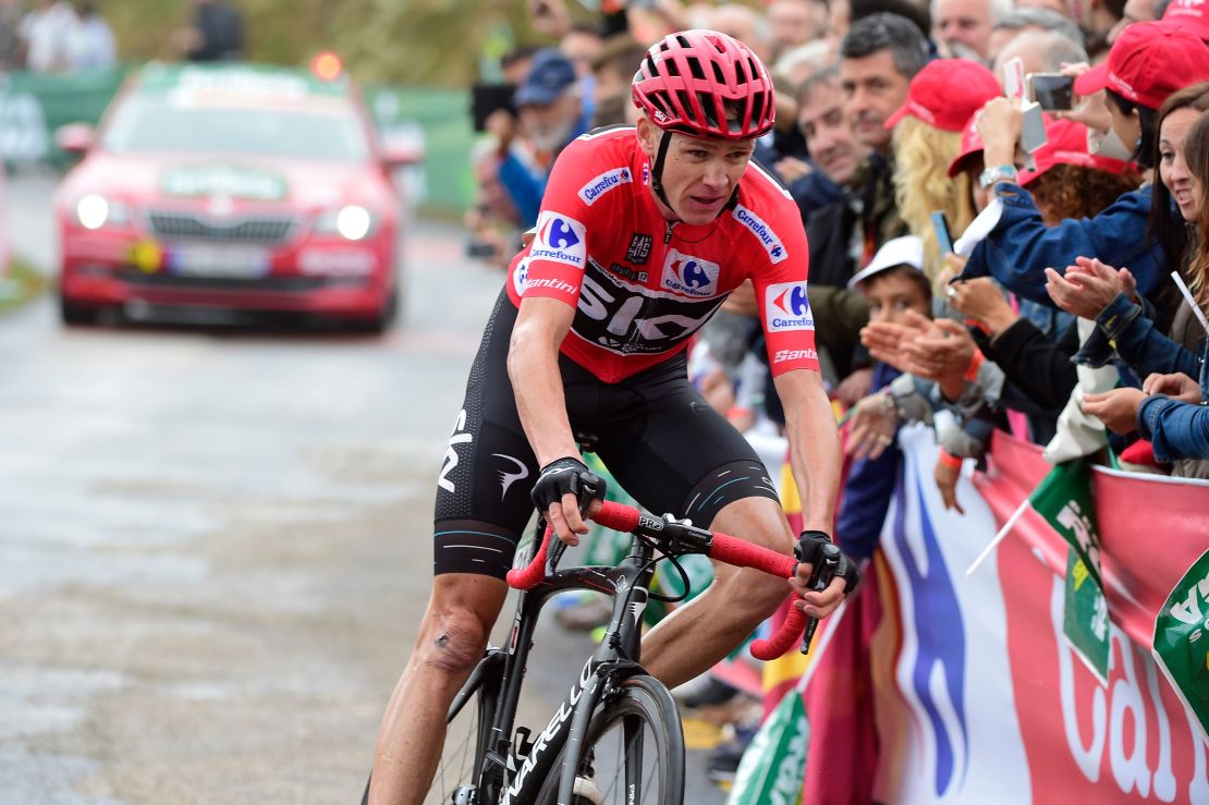 Britain's Chris Froome in action during this year's Vuelta. 
